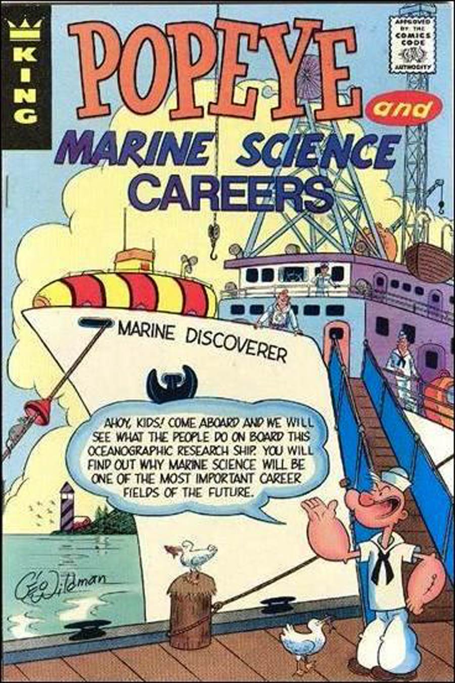 Popeye Educational Comics Giveaway E #13