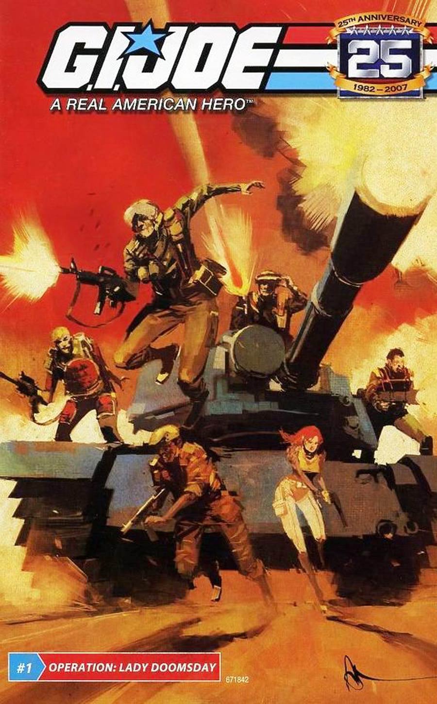 GI Joe 25th Anniversary Hasbro Comic #1 Operation Lady Doomsday