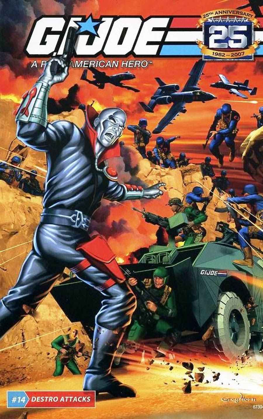 GI Joe 25th Anniversary Hasbro Comic #14 Destro Attacks