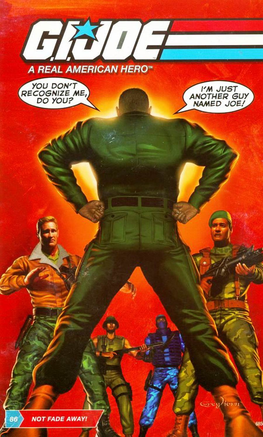 GI Joe 25th Anniversary Hasbro Comic #86 Not Fade Away