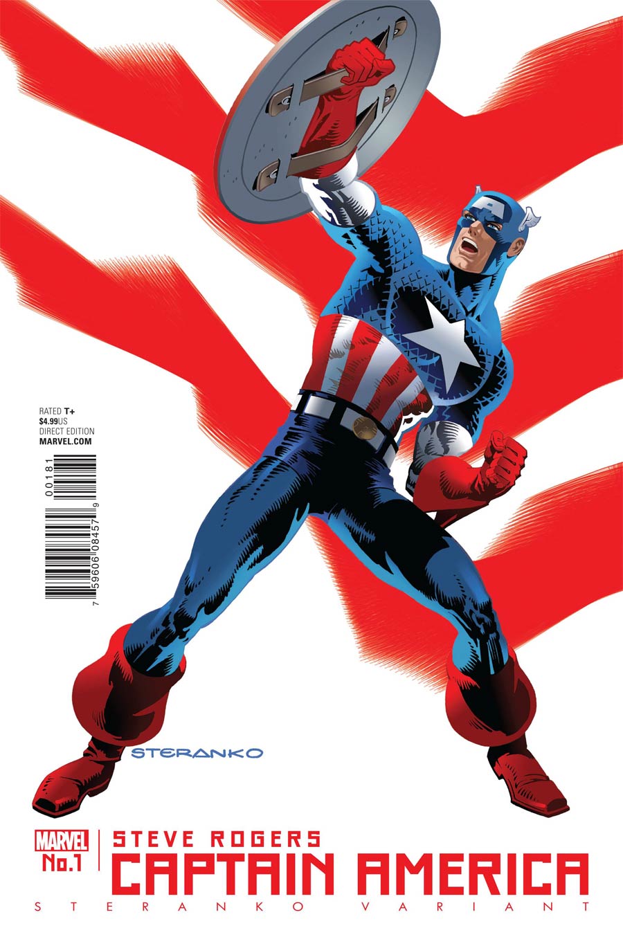 Captain America Steve Rogers #1 Cover F 1st Ptg Variant Jim Steranko Cover