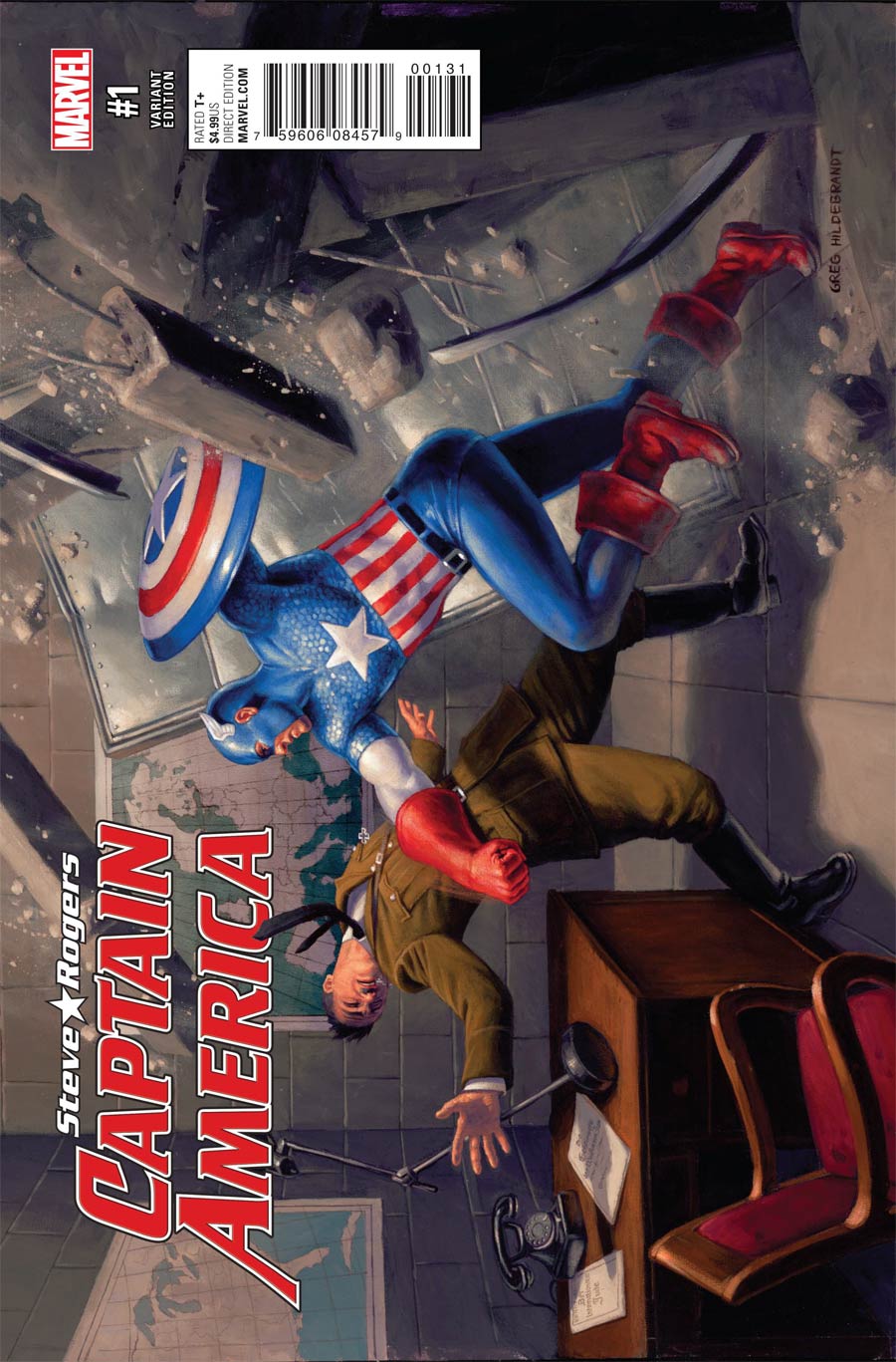 Captain America Steve Rogers #1 Cover G Incentive Captain America 75th Anniversary Variant Cover