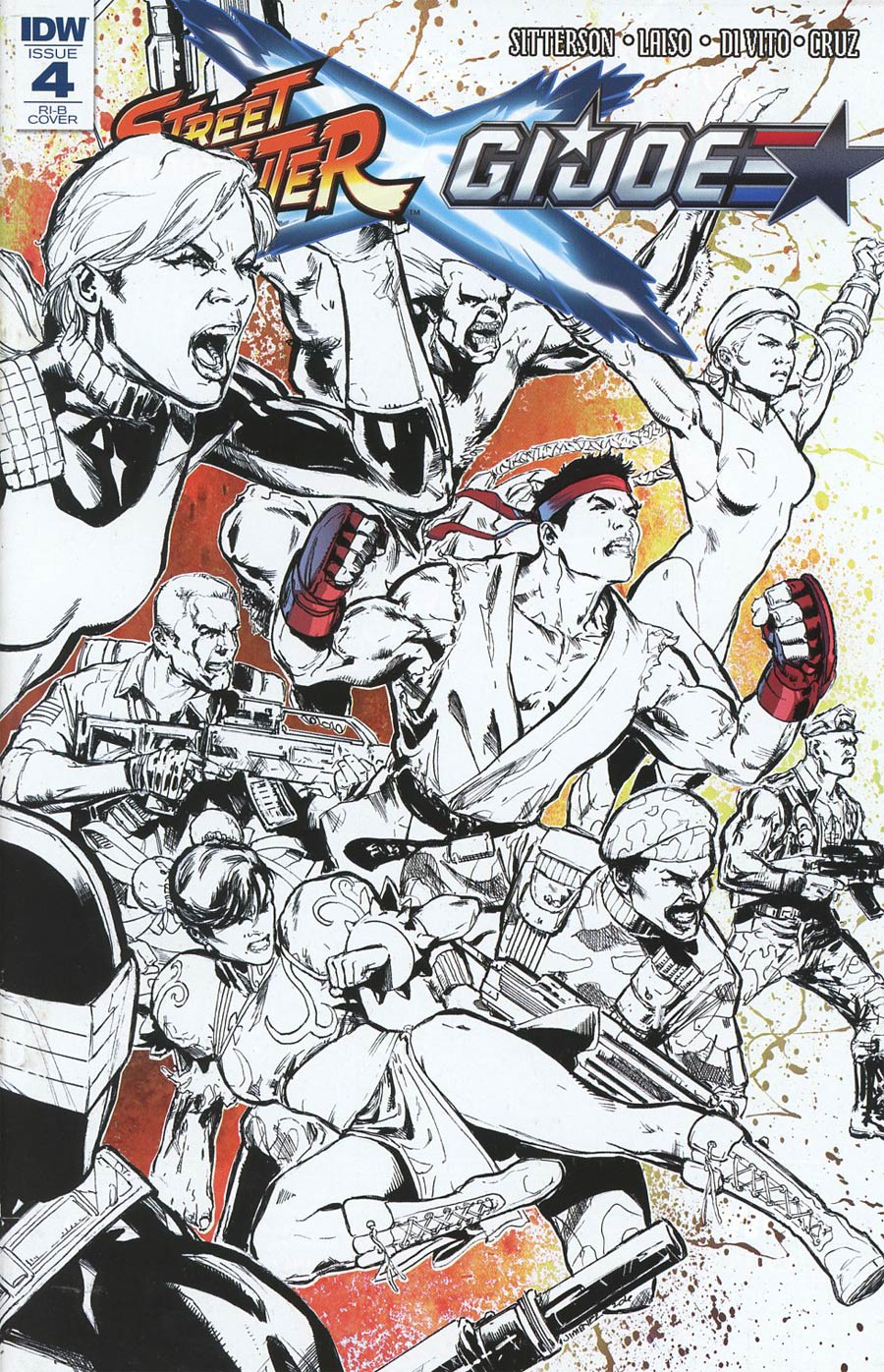 Street Fighter x GI Joe #4 Cover D Incentive Phil Jimenez Sketch Cover