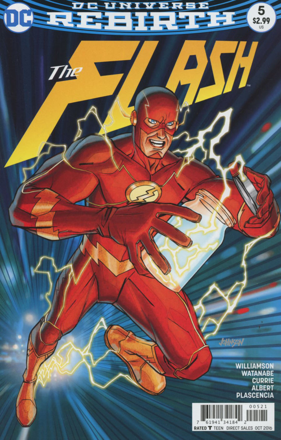 Flash Vol 5 #5 Cover B Variant Dave Johnson Cover