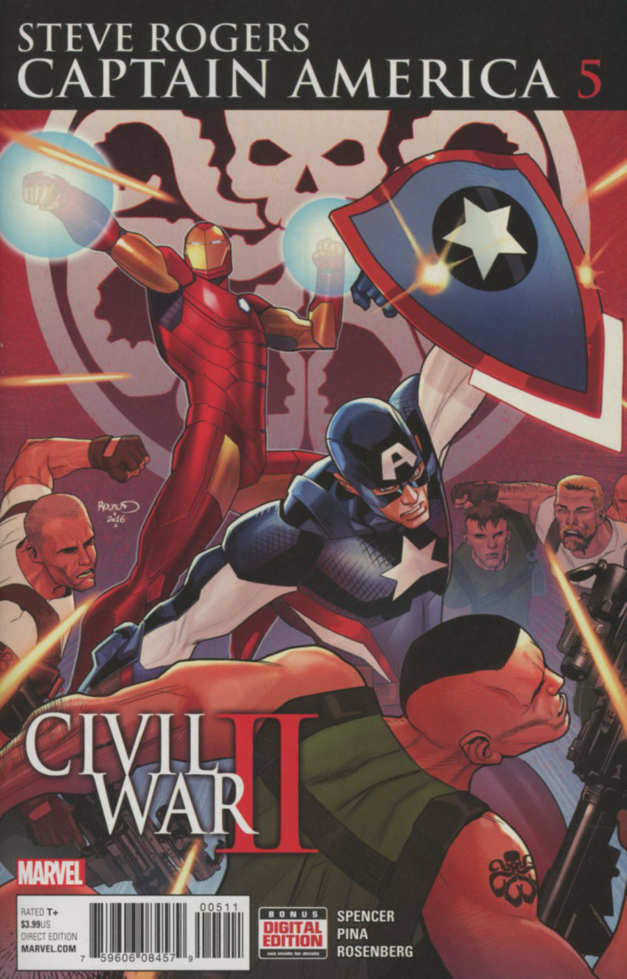 Captain America Steve Rogers #5 Cover A Regular Paul Renaud Cover (Civil War II Tie-In)