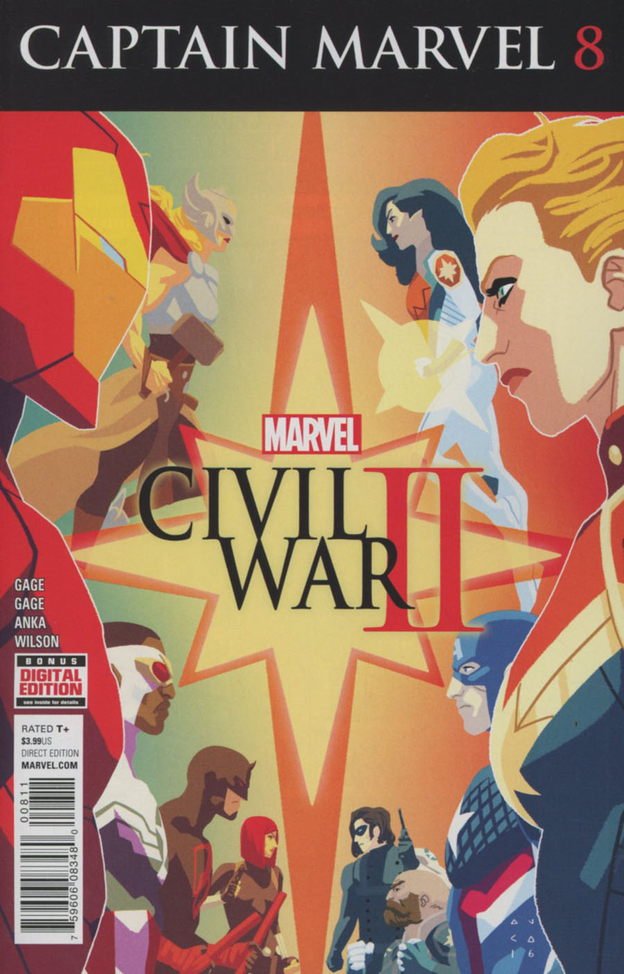 Captain Marvel Vol 8 #8 (Civil War II Tie-In)