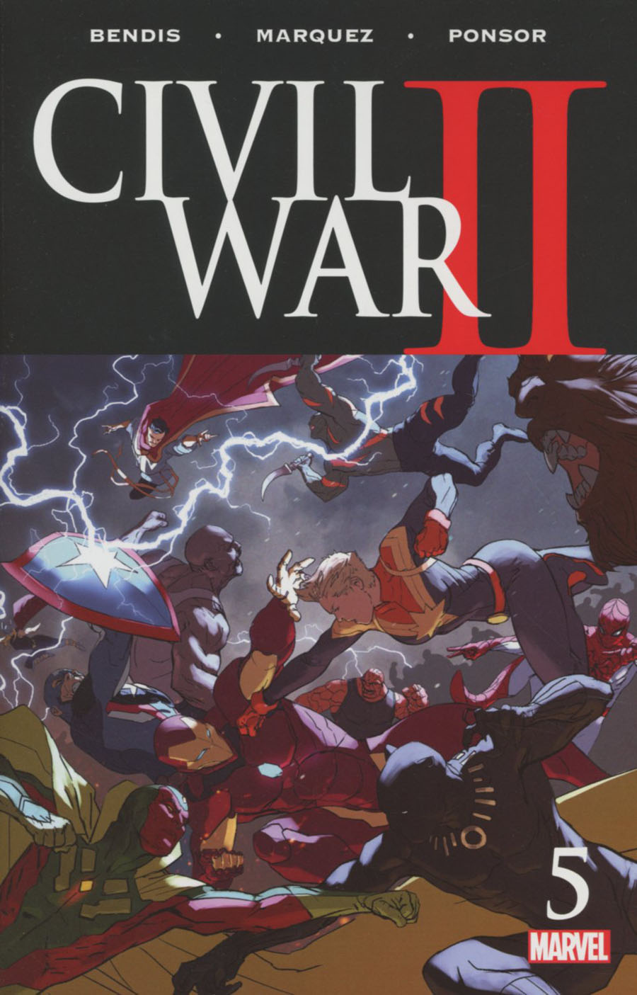 Civil War II #5 Cover A Regular Marko Djurdjevic Cover