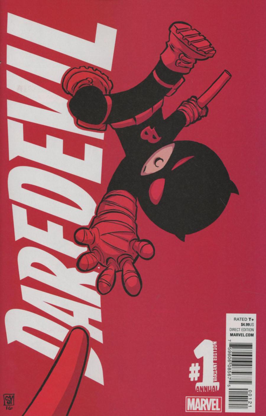 Daredevil Vol 5 Annual #1 2016 Cover B Variant Skottie Young Baby Cover