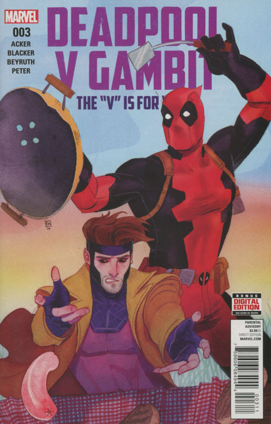 Deadpool v Gambit #3 Cover A Regular Kevin P Wada Cover