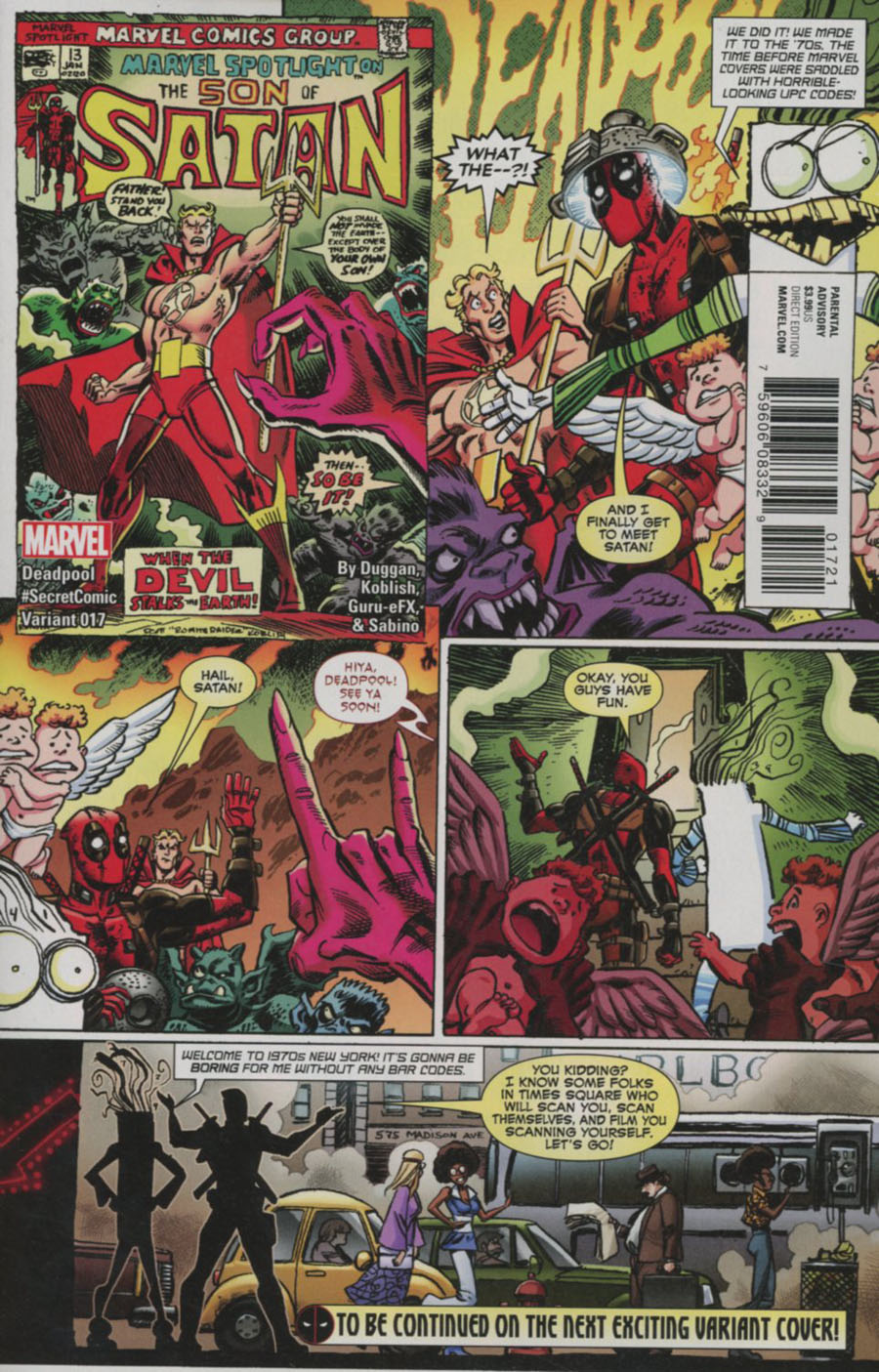 Deadpool Vol 5 #17 Cover B Variant Scott Koblish Secret Comic Cover (Civil War II Tie-In)