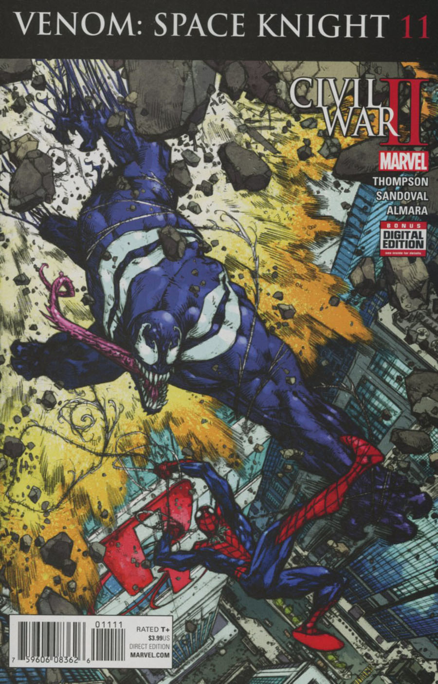 Venom Space Knight #11 Cover A Regular Zach Howard Cover (Civil War II Tie-In)