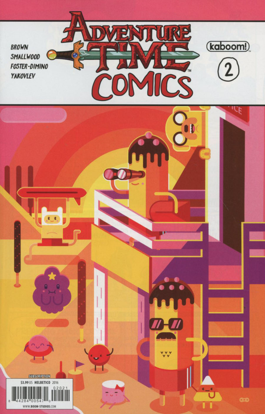 Adventure Time Comics #2 Cover B Variant Helbetico Subscription Cover