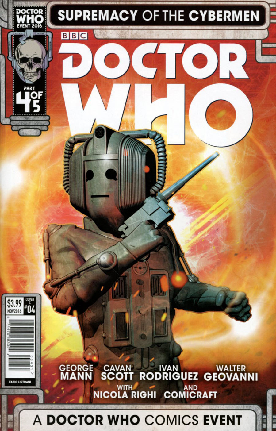 Doctor Who Event 2016 Supremacy Of The Cybermen #4 Cover C Variant Fabio Listrani Cover