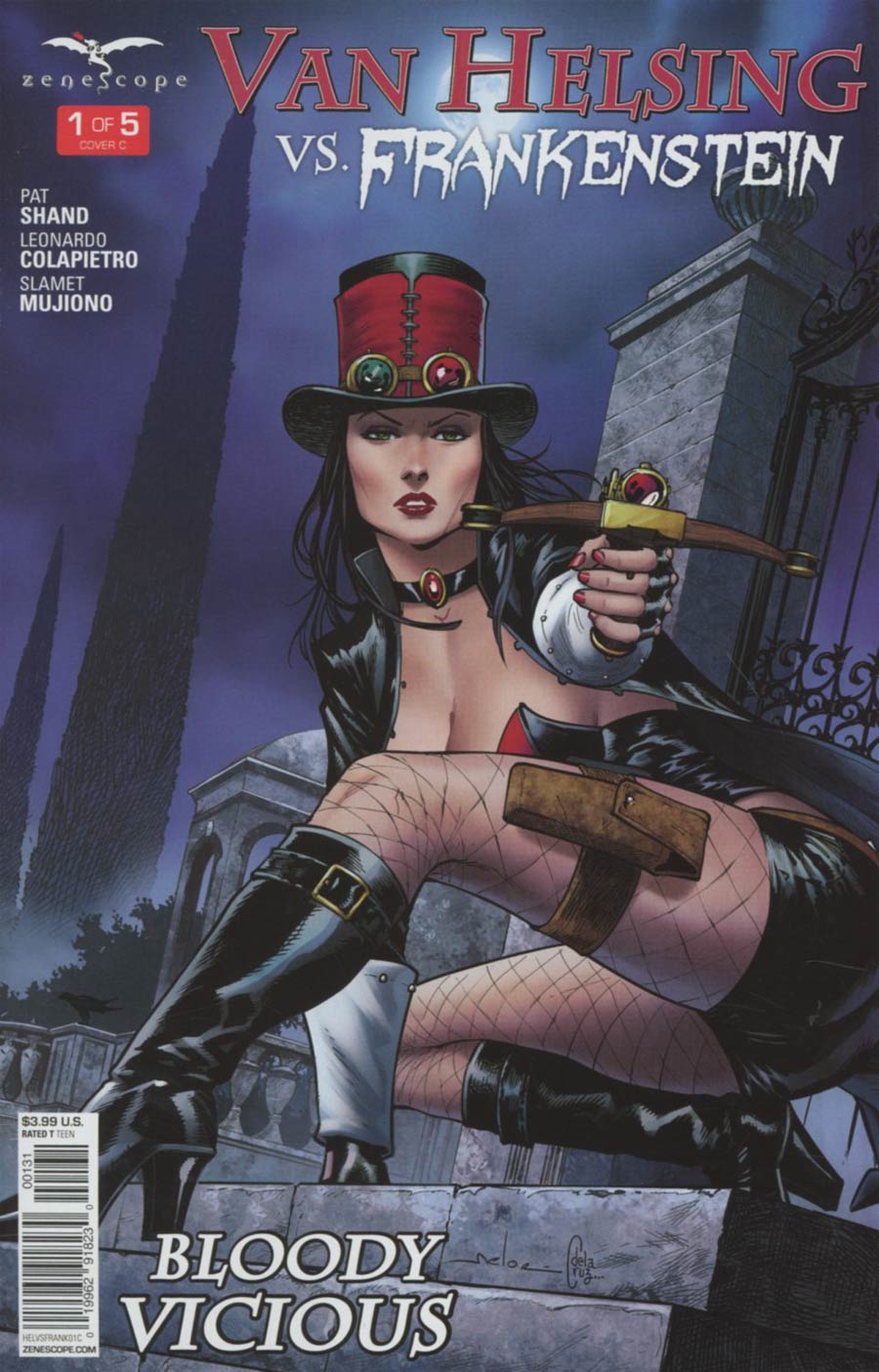 Grimm Fairy Tales Presents Van Helsing vs Frankenstein #1 Cover C Andrea Meloni