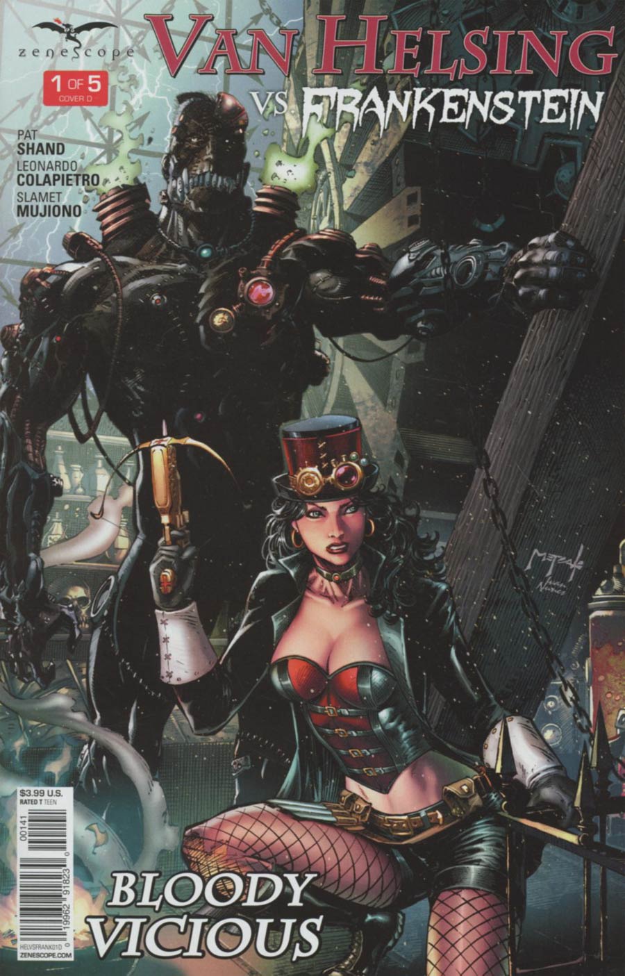 Grimm Fairy Tales Presents Van Helsing vs Frankenstein #1 Cover D Jason Metcalf