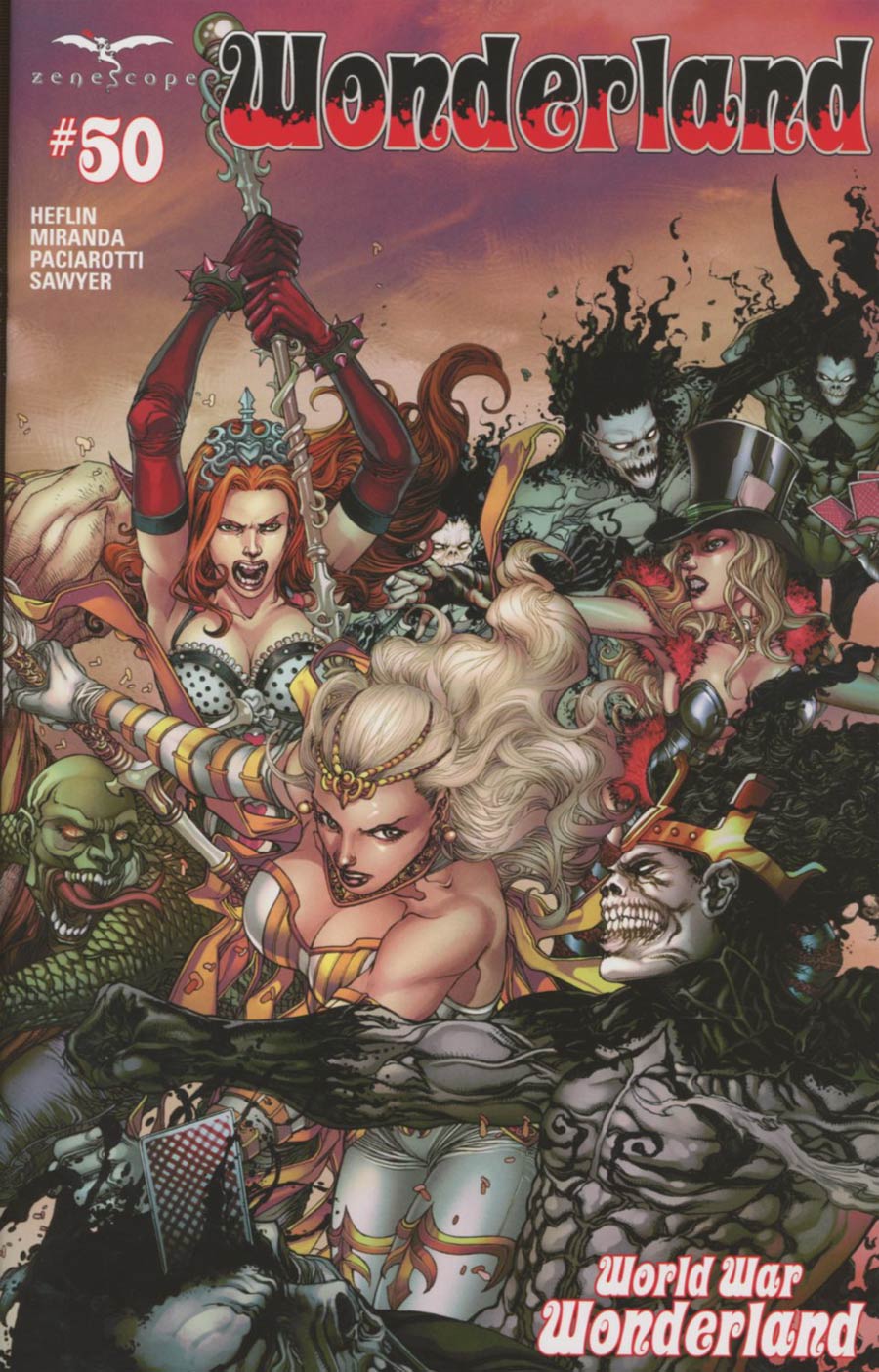 Grimm Fairy Tales Presents Wonderland Vol 2 #50 Cover C Harvey Tolibao Connecting