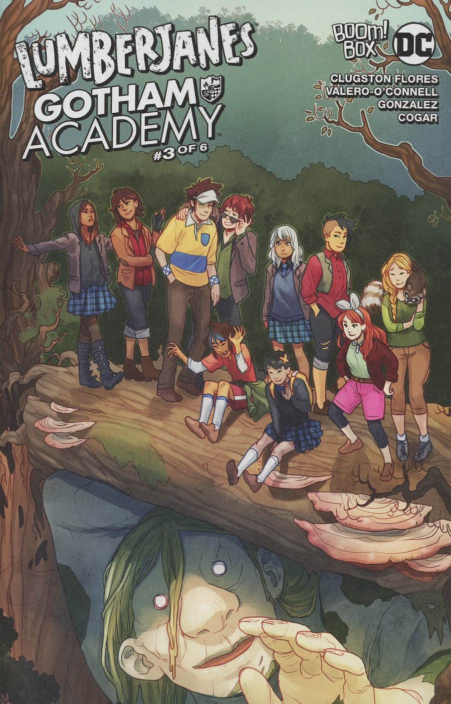 Lumberjanes Gotham Academy #3 Cover B Variant Kelly Matthews & Nichole Matthews Connecting Subscription Cover