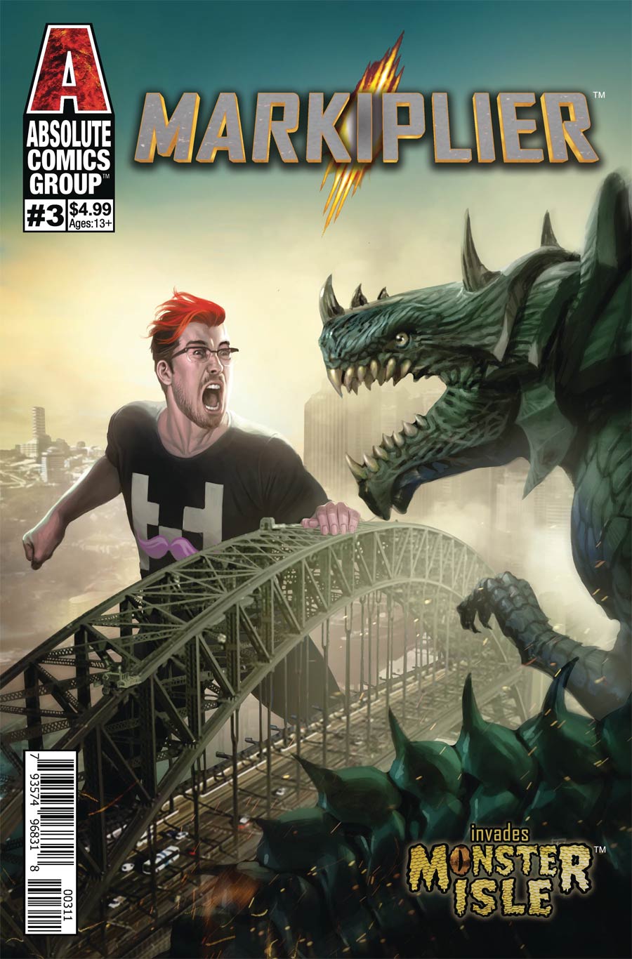 Markiplier #3 Cover A Regular Andre Siregar Monster Isle Cover