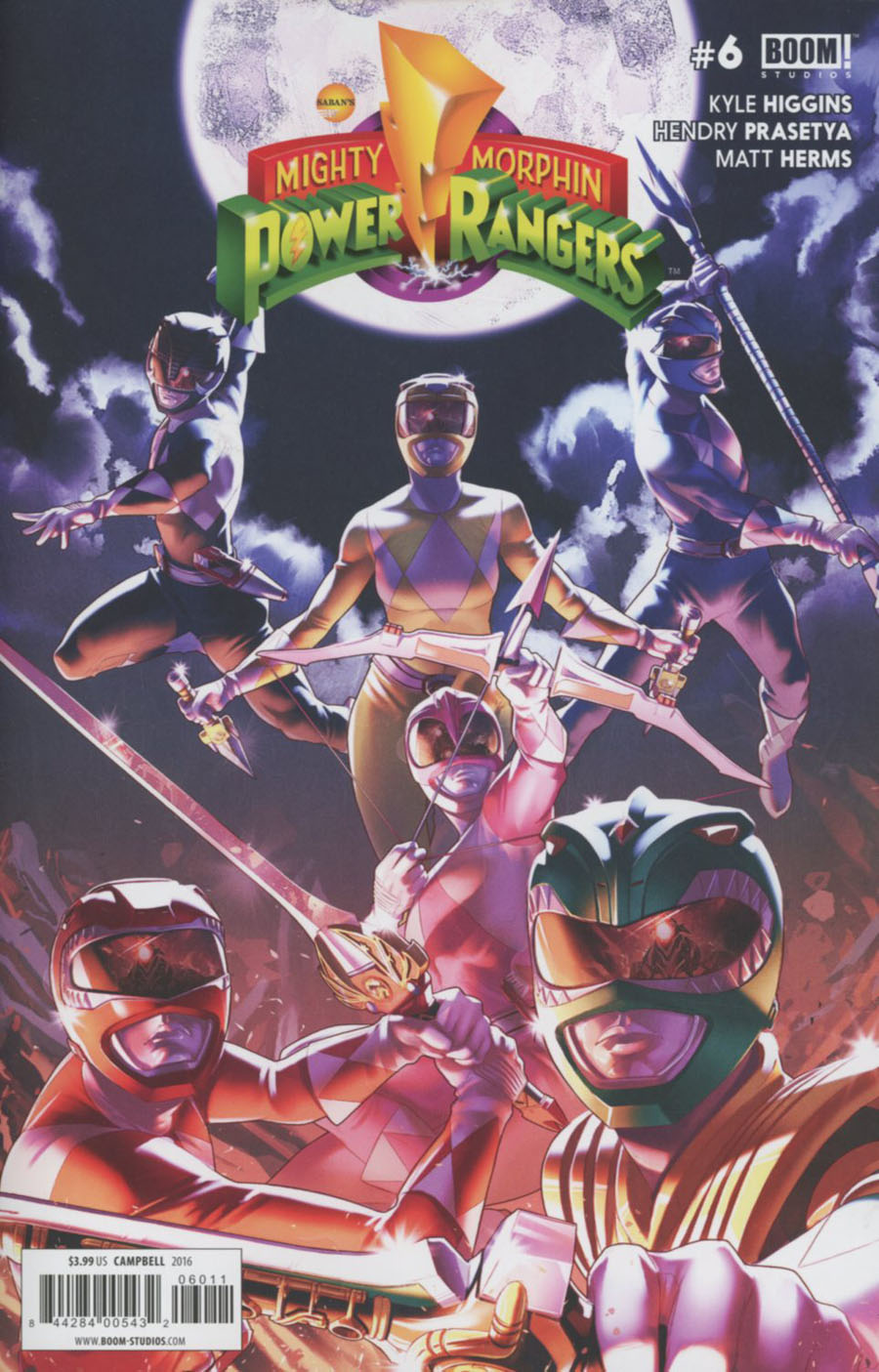 Mighty Morphin Power Rangers (BOOM Studios) #6 Cover A Regular Jamal Campbell Cover
