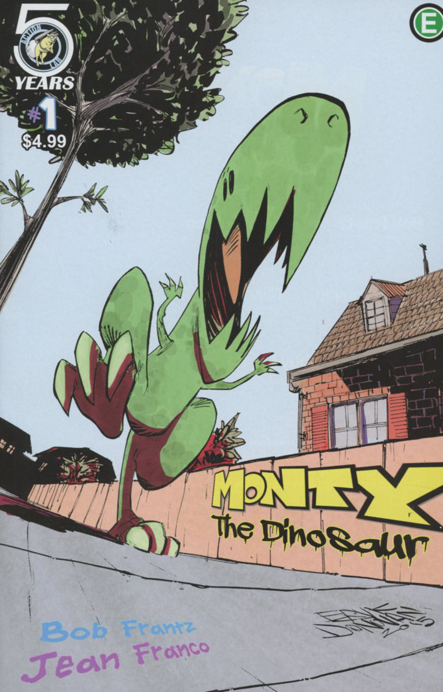 Monty The Dinosaur #1 Cover B Variant Eryk Donovan Cover