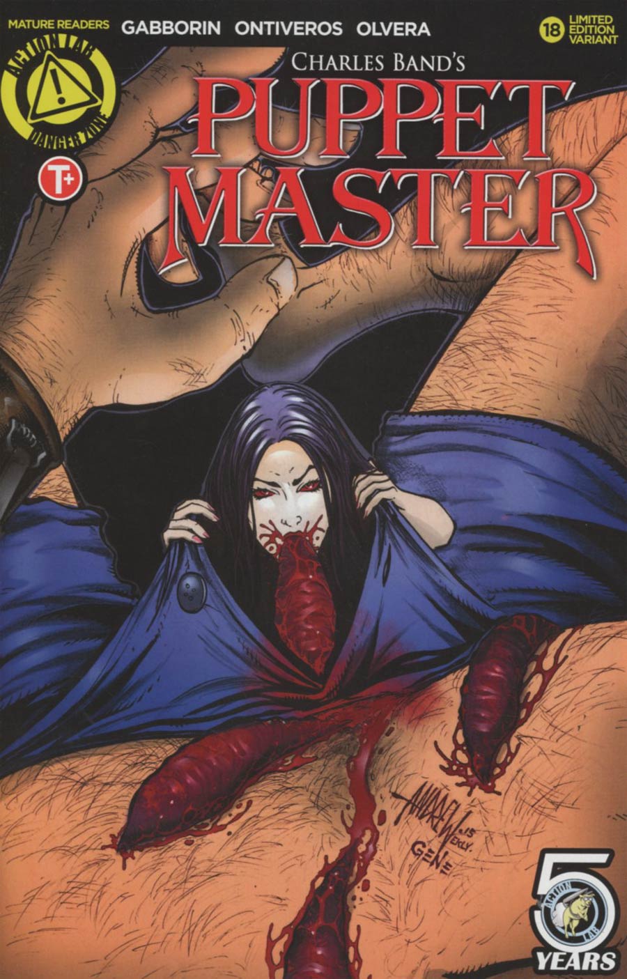 Puppet Master #18 Cover C Variant Andrew Mangum Kill Color Cover