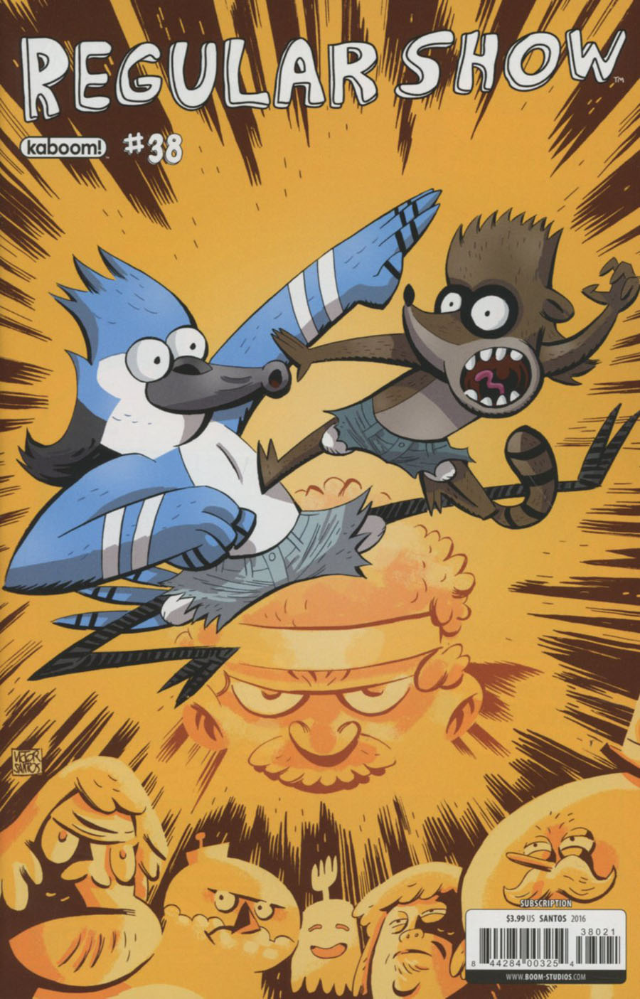 Regular Show #38 Cover B Variant Victor Santos Subscription Cover