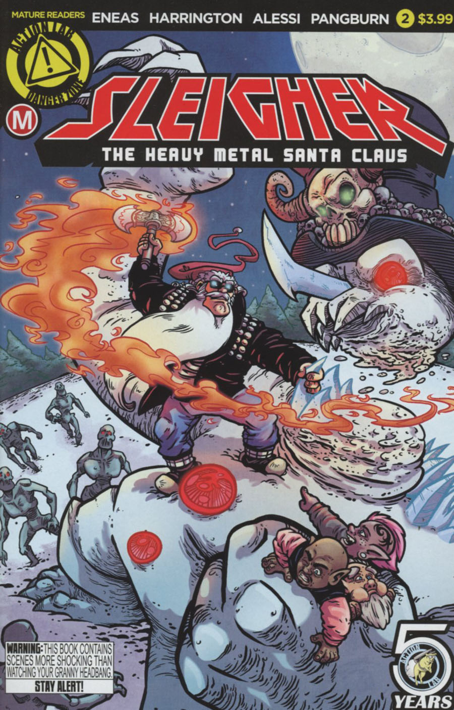 Sleigher Heavy Metal Santa Claus #2 Cover A Regular Axur Eneas Cover