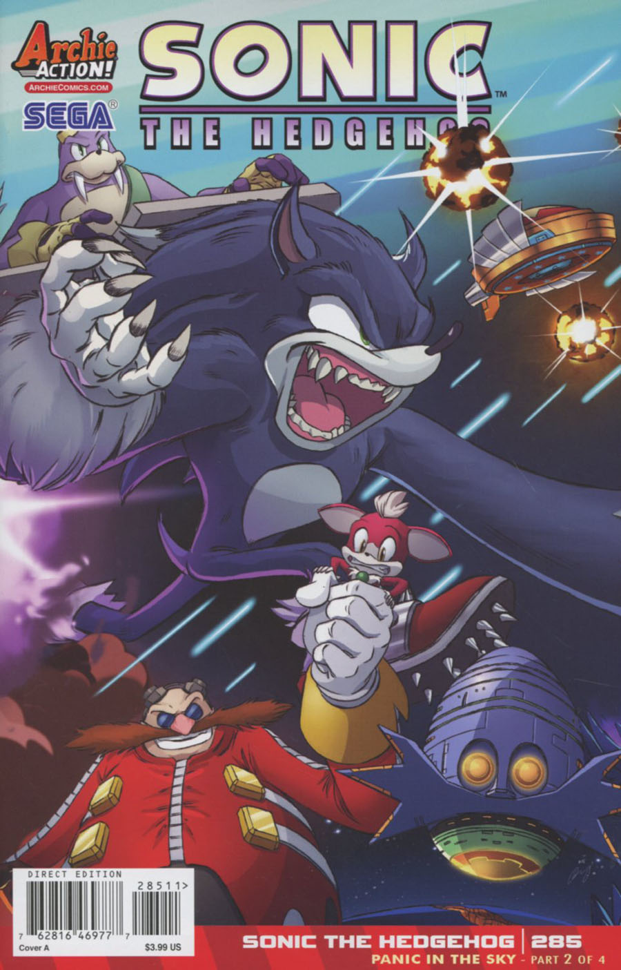 Sonic The Hedgehog Vol 2 #285 Cover A Regular Dan Schoening Cover
