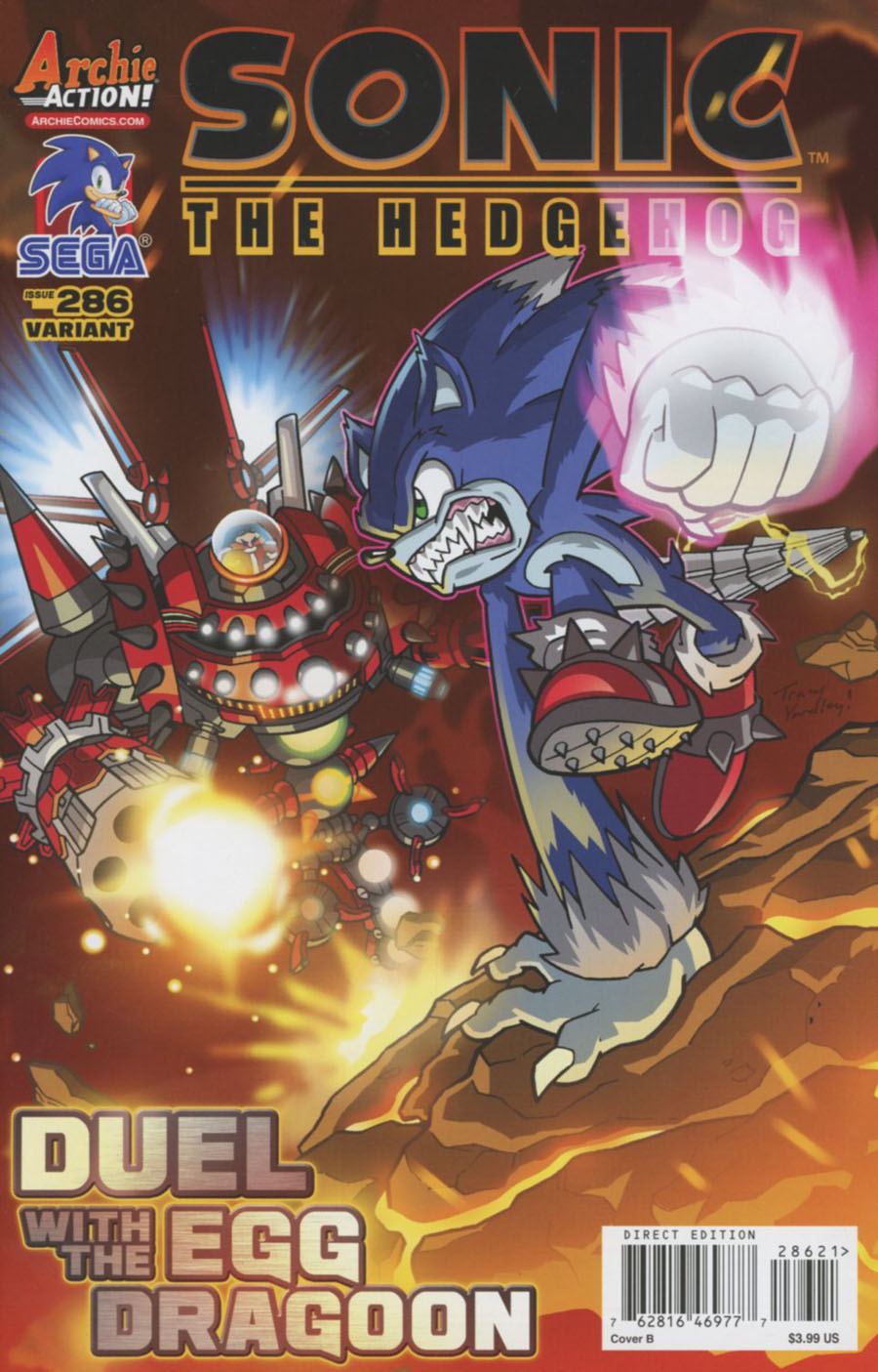 Sonic The Hedgehog Vol 2 #286 Cover B Variant Tracy Yardley Egg Dragoon Cover