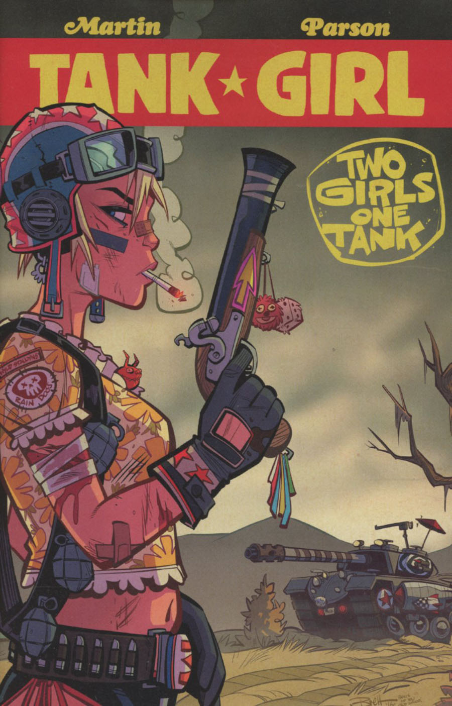 Tank Girl Two Girls One Tank #4 Cover A Regular Brett Parson Wraparound Cover