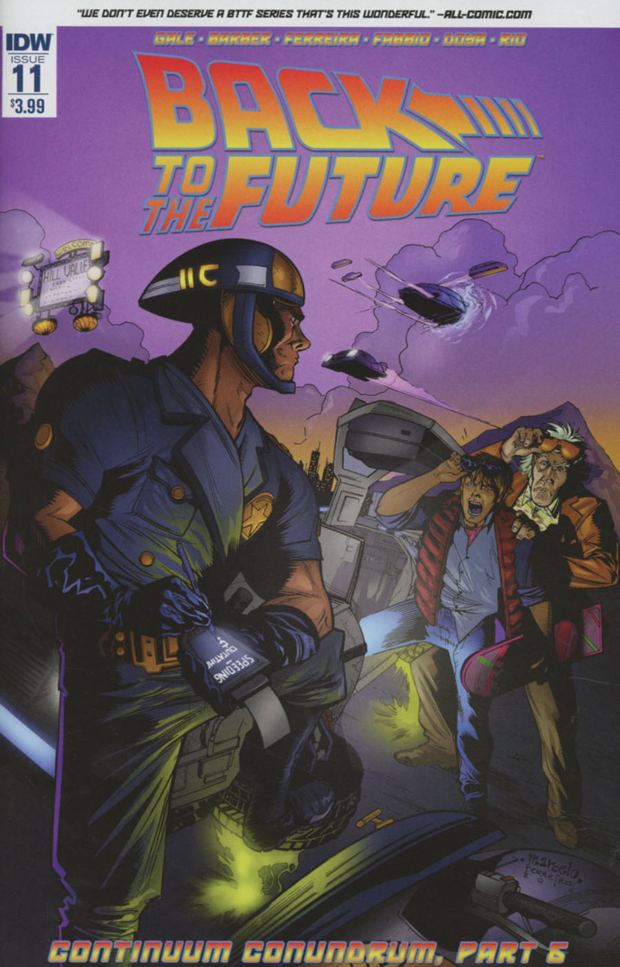 Back To The Future Vol 2 #11 Cover A Regular Marcelo Ferreira Cover