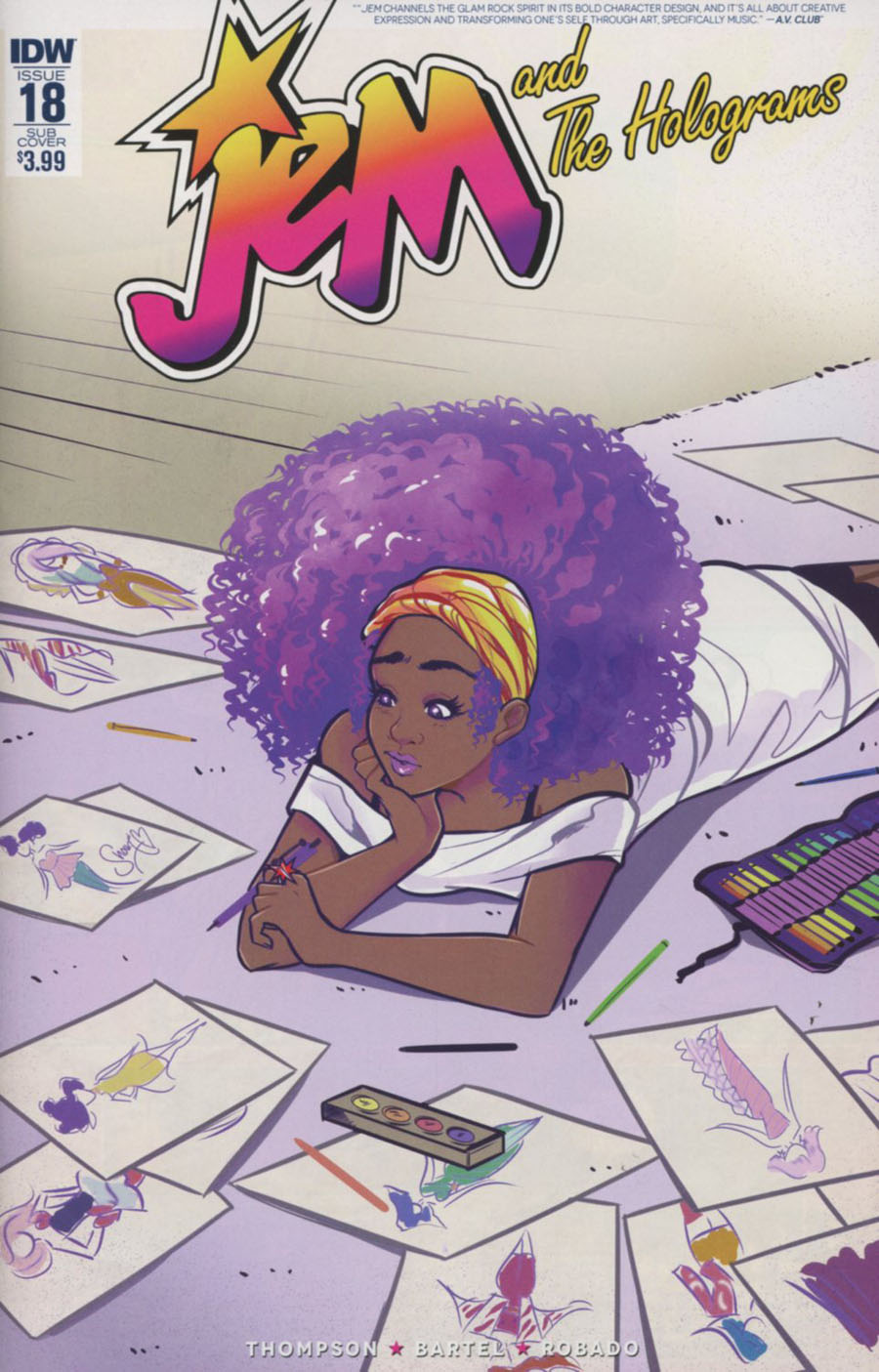 Jem And The Holograms #18 Cover B Variant M Victoria Robado Subscription Cover