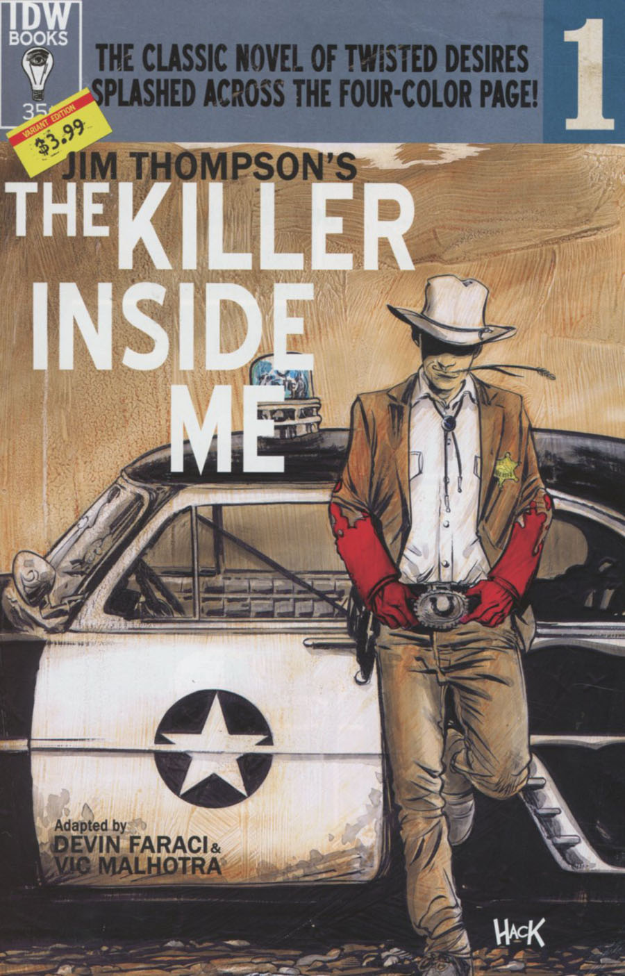 Jim Thompsons Killer Inside Me #1 Cover B Variant Robert Hack Subscription Cover