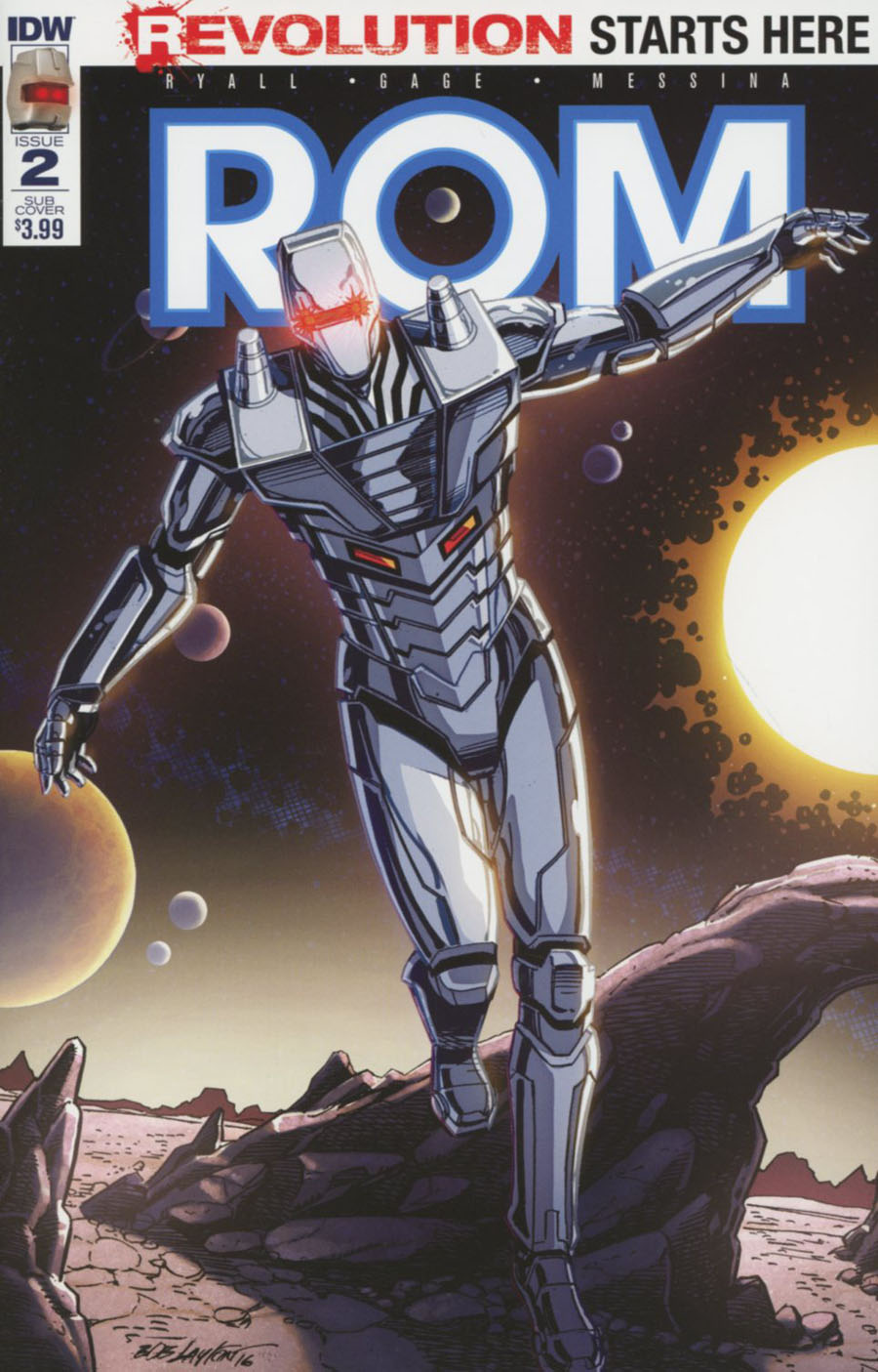ROM Vol 2 #2 Cover C Variant Bob Layton Subscription Cover (Revolution Tie-In)