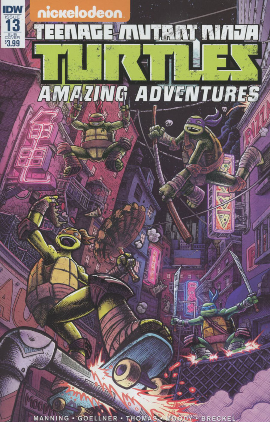Teenage Mutant Ninja Turtles Amazing Adventures #13 Cover B Variant Buster Moody Subscription Cover