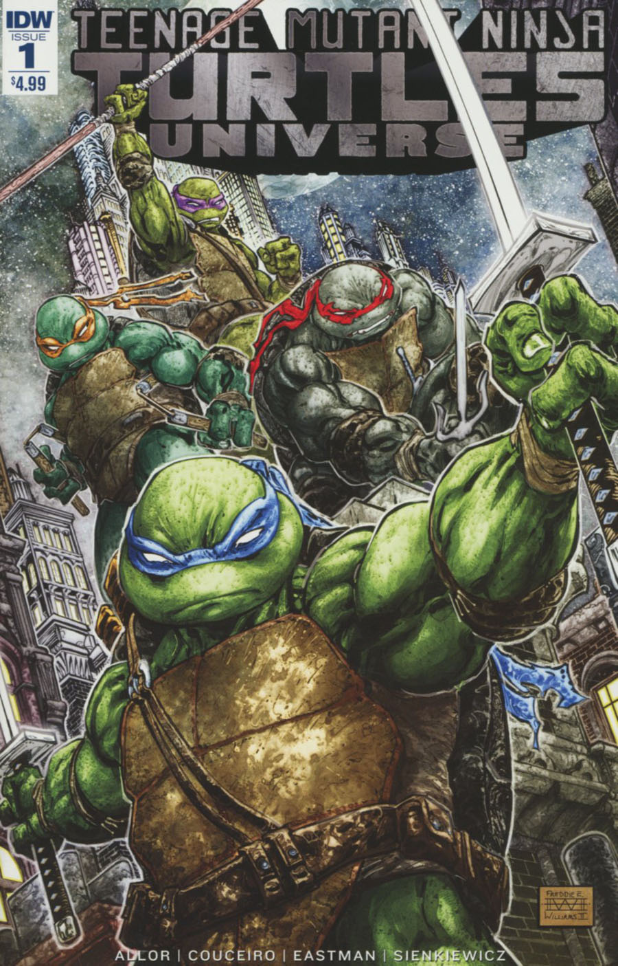 Teenage Mutant Ninja Turtles Universe #1 Cover A 1st Ptg Regular Freddie Williams Cover