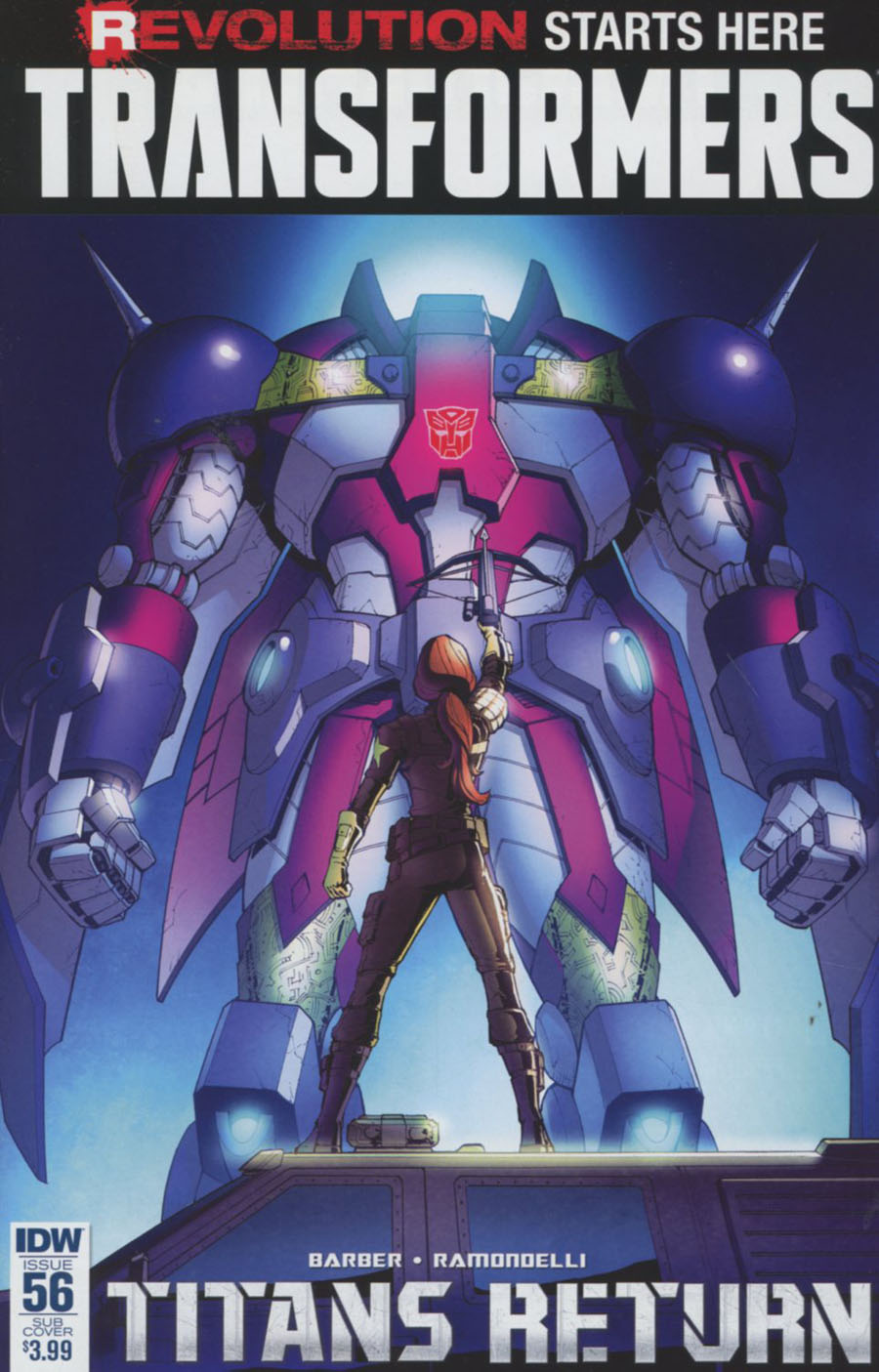 Transformers Vol 3 #56 Cover B Variant Casey W Coller Subscription Cover (Revolution Tie-In)