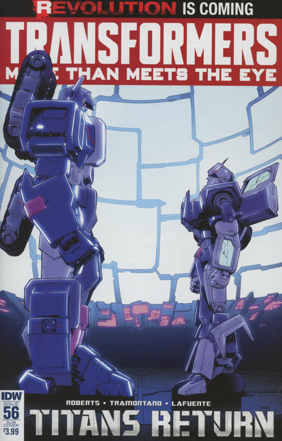 Transformers More Than Meets The Eye #56 Cover B Variant Nick Roche Subscription Cover (Revolution Tie-In)