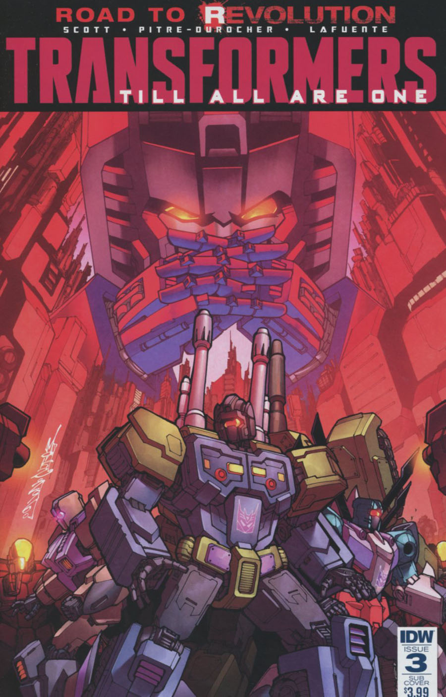 Transformers Till All Are One #3 Cover B Variant Alex Milne Subscription Cover (Revolution Tie-In)