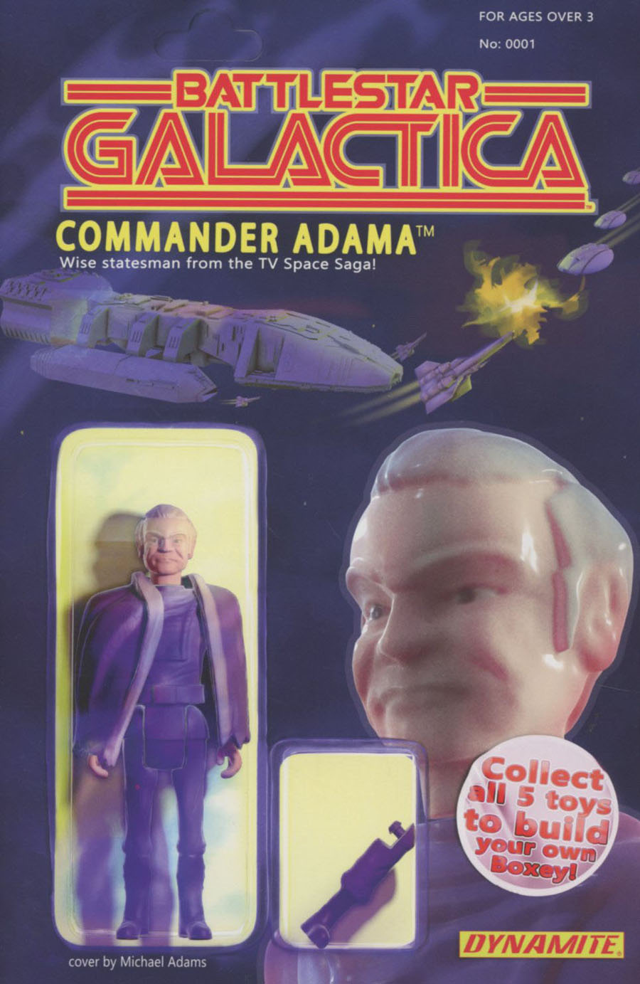 Battlestar Galactica Vol 6 #1 Cover D Variant Michael Adams Action Figure Subscription Cover