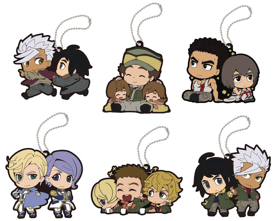 Gundam Iron-Blooded Orphans Rubber Mascot 6-Piece Display