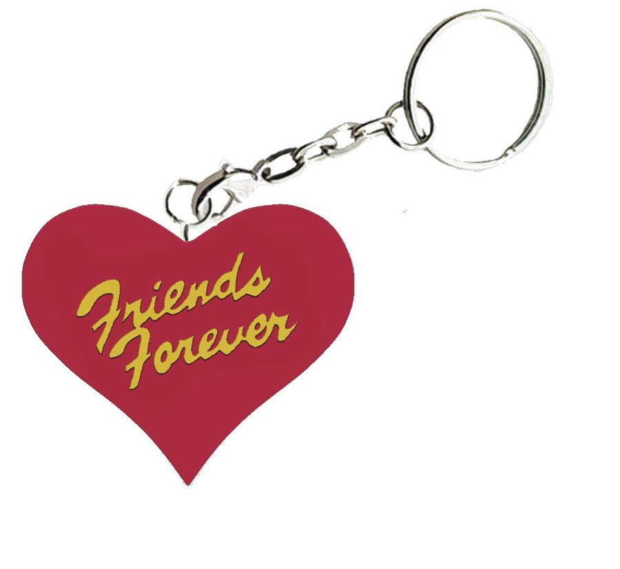 Suicide Squad Movie Keychain - Friends Forever Heart