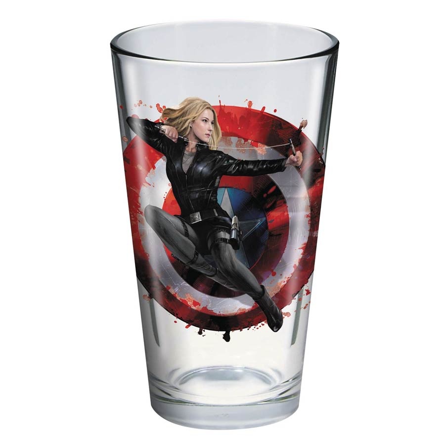Toon Tumblers Captain America Civil War Pint Glass - Agent 13