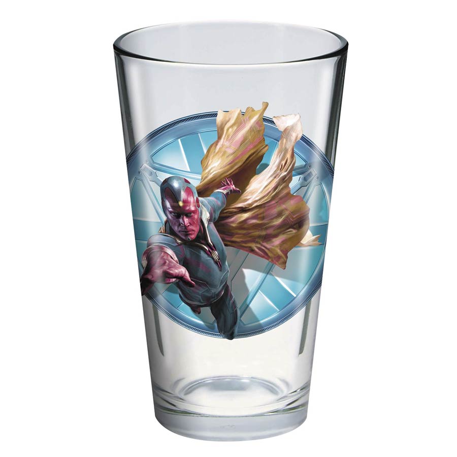 Toon Tumblers Captain America Civil War Pint Glass - Vision