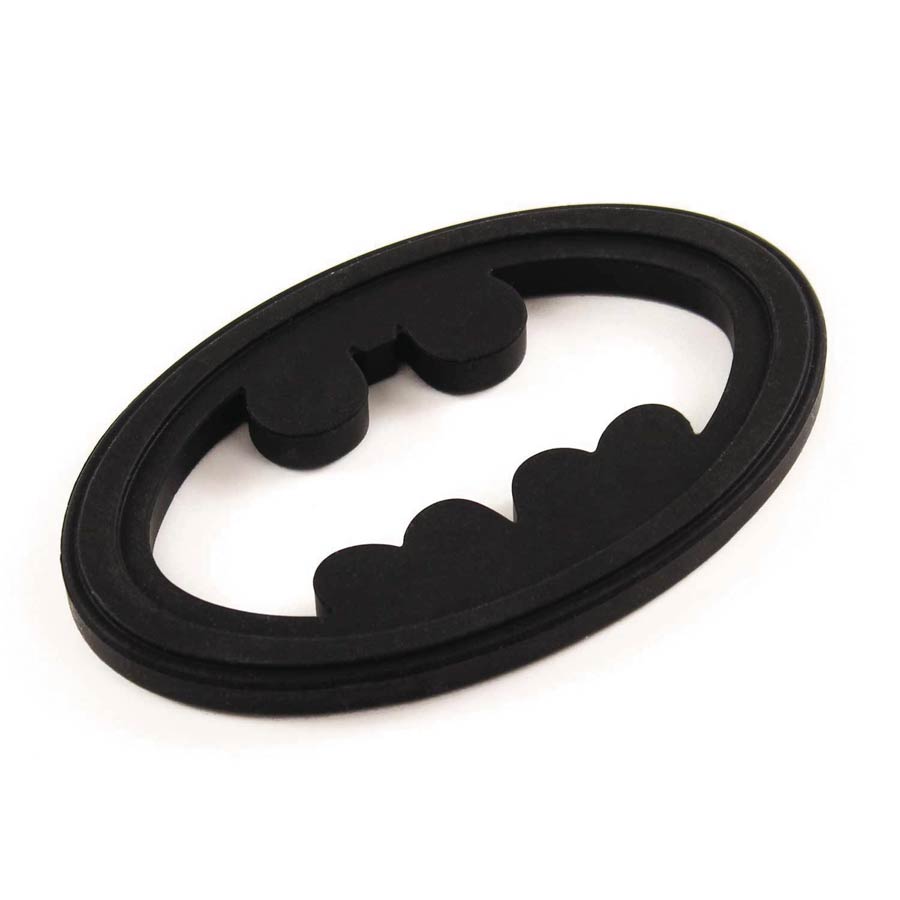 DC Heroes Silicone Hand Held Teether - Batman Black