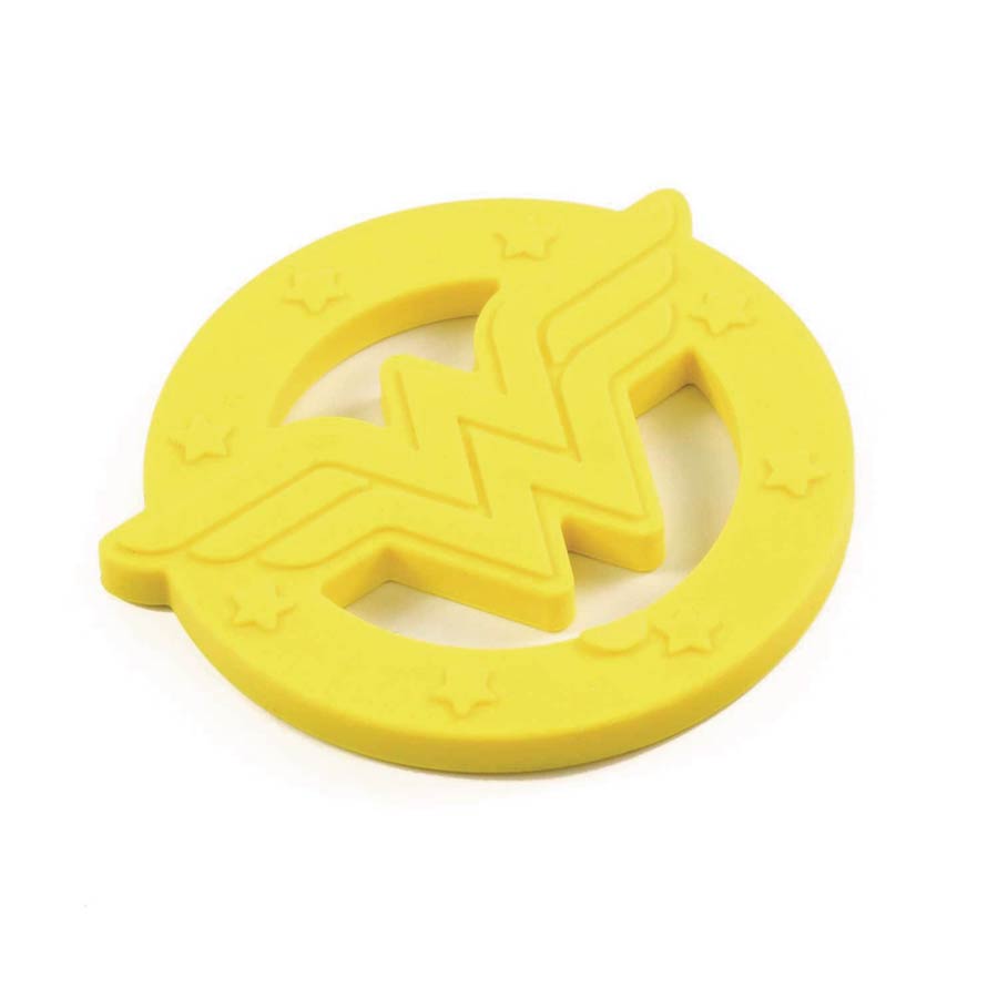 DC Heroes Silicone Hand Held Teether - Wonder Woman Yellow