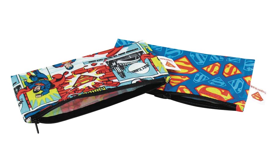 DC Heroes Small Reusable Snack Bag 2-Pack - Superman