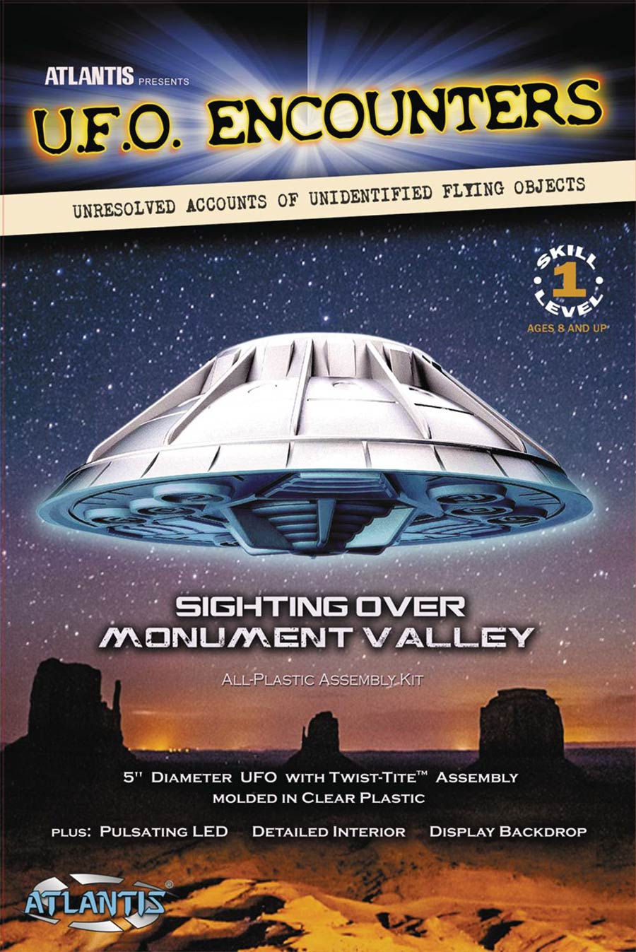 UFO Encounters Monument Valley Model Kit Clear Edition
