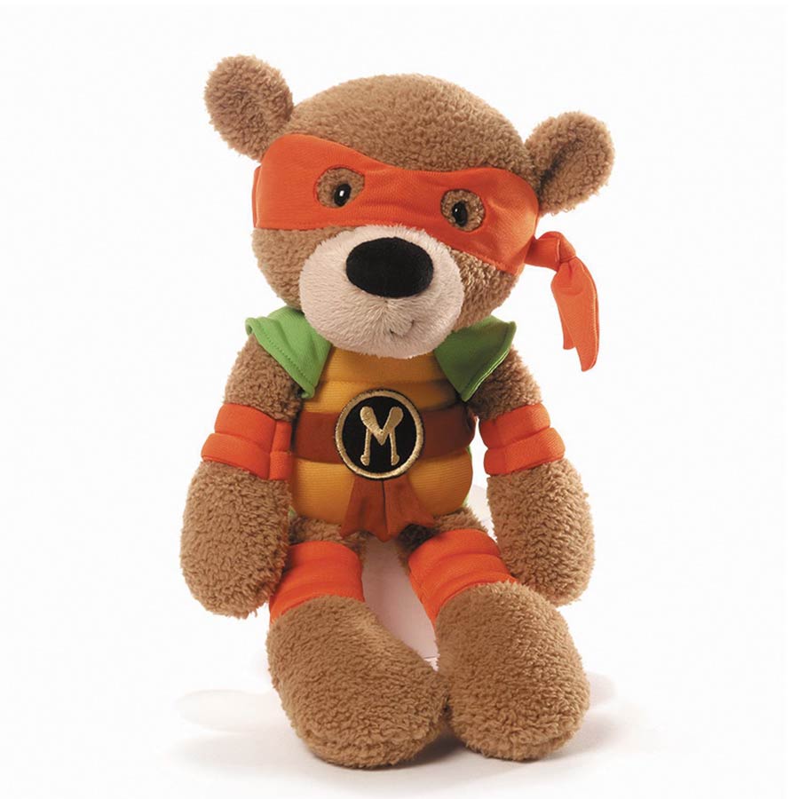 Teenage Mutant Ninja Turtles Fuzzy Bear Plush - Michelangelo