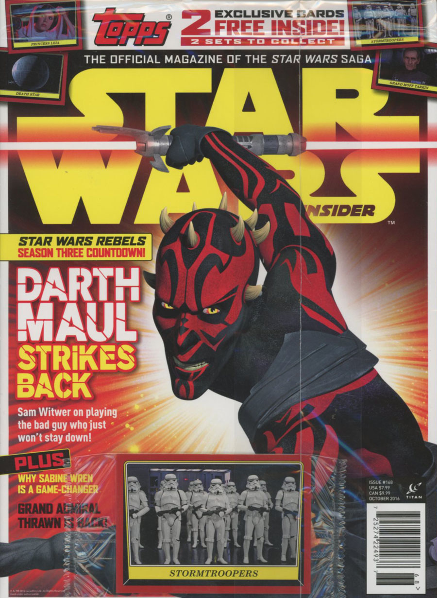 Star Wars Insider #168 October 2016 Newsstand Edition